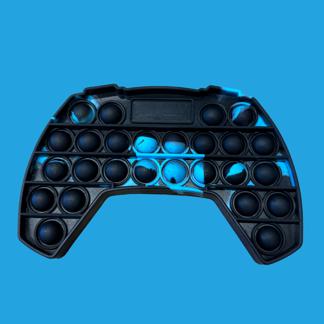 Black and Blue Game Controller