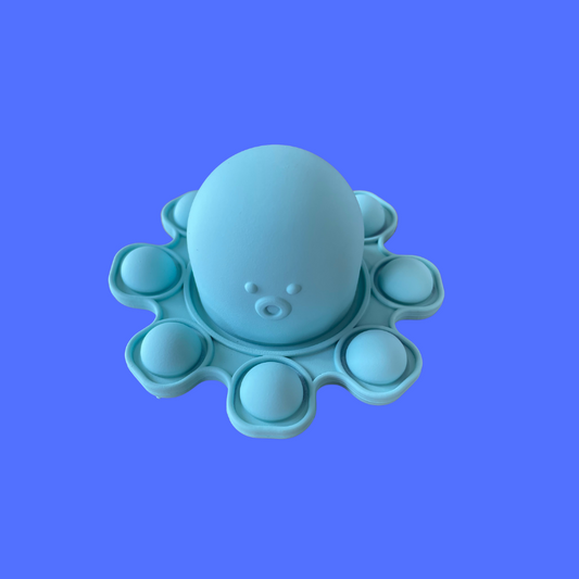 Blue octopus pop it